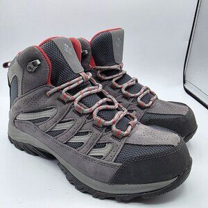 Columbia Crestwood Women Size 9 Waterproof Gray Outdoor Hiking Shoes BL5371-053